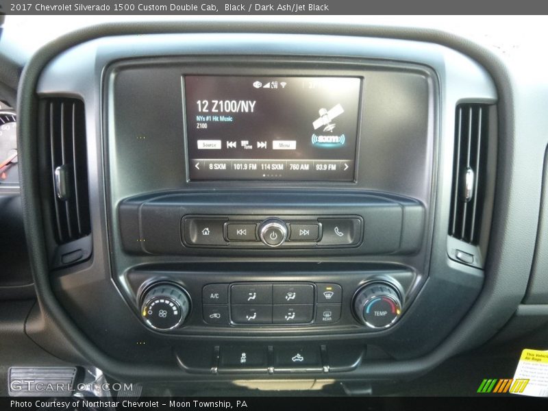 Black / Dark Ash/Jet Black 2017 Chevrolet Silverado 1500 Custom Double Cab