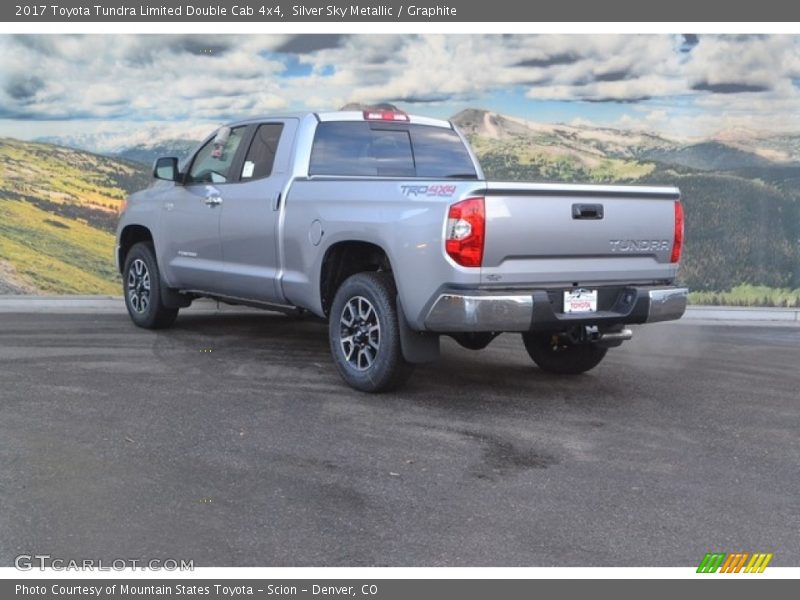 Silver Sky Metallic / Graphite 2017 Toyota Tundra Limited Double Cab 4x4
