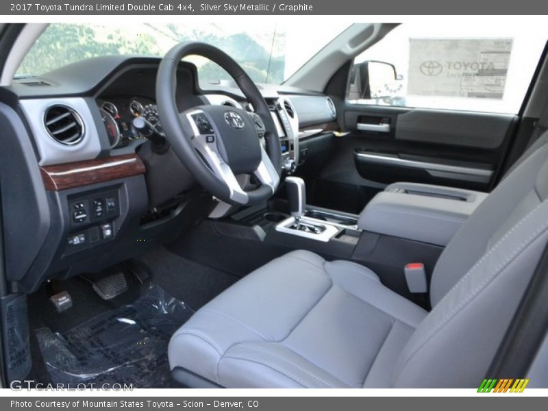 Silver Sky Metallic / Graphite 2017 Toyota Tundra Limited Double Cab 4x4