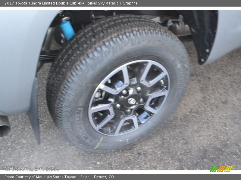 Silver Sky Metallic / Graphite 2017 Toyota Tundra Limited Double Cab 4x4