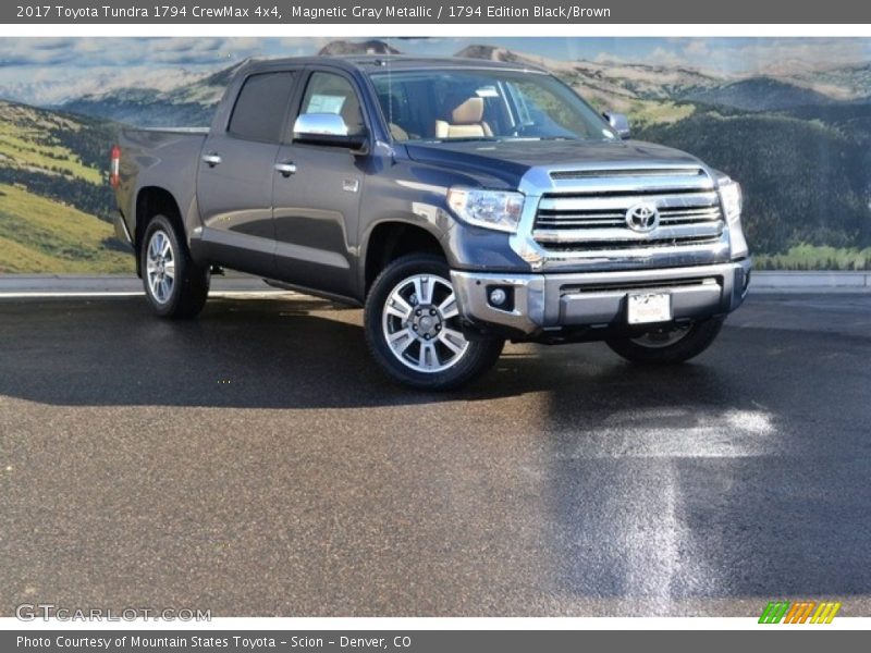 Magnetic Gray Metallic / 1794 Edition Black/Brown 2017 Toyota Tundra 1794 CrewMax 4x4