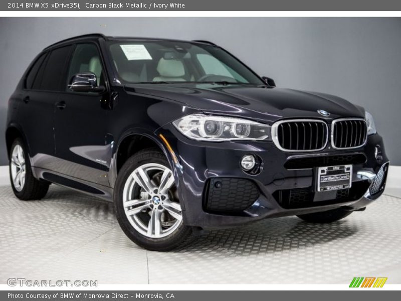 Carbon Black Metallic / Ivory White 2014 BMW X5 xDrive35i