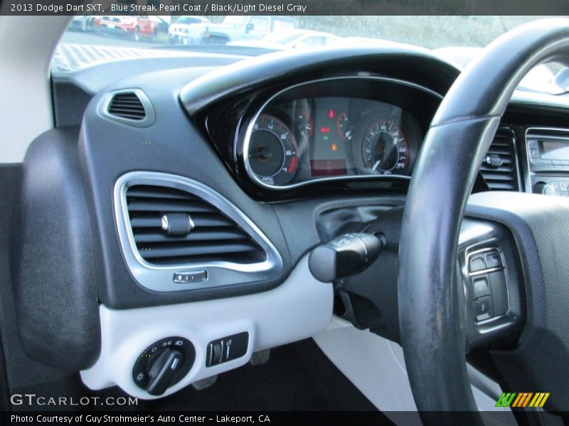 Blue Streak Pearl Coat / Black/Light Diesel Gray 2013 Dodge Dart SXT