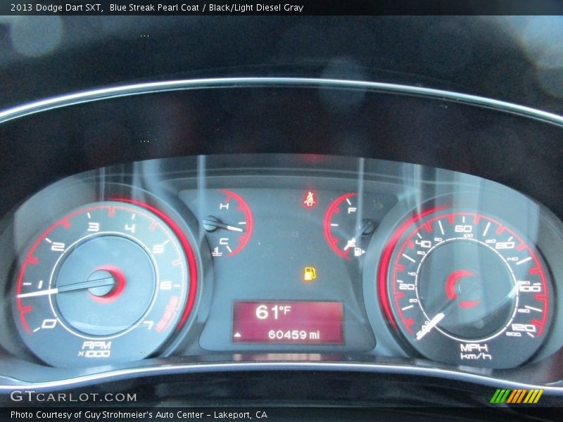 Blue Streak Pearl Coat / Black/Light Diesel Gray 2013 Dodge Dart SXT