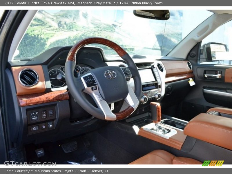 Magnetic Gray Metallic / 1794 Edition Black/Brown 2017 Toyota Tundra 1794 CrewMax 4x4