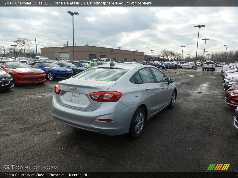Silver Ice Metallic / Dark Atmosphere/Medium Atmosphere 2017 Chevrolet Cruze LS