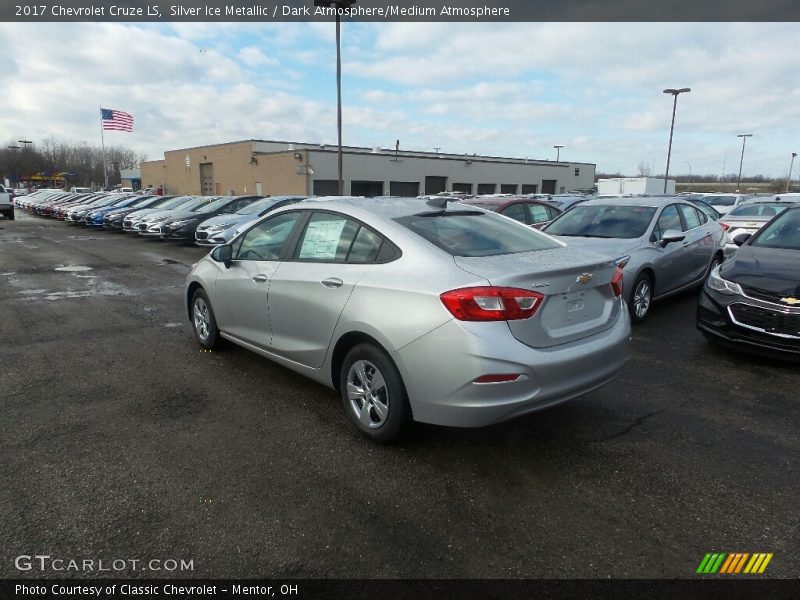 Silver Ice Metallic / Dark Atmosphere/Medium Atmosphere 2017 Chevrolet Cruze LS