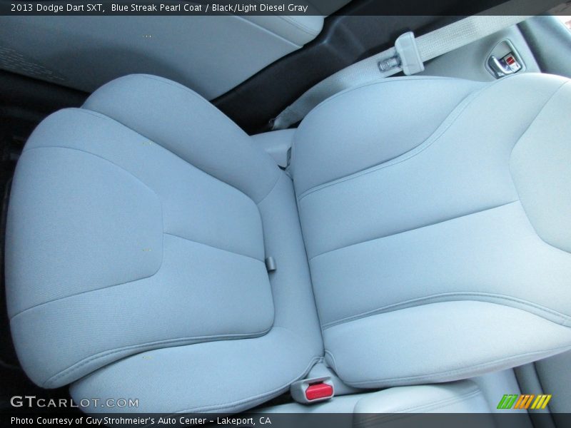 Blue Streak Pearl Coat / Black/Light Diesel Gray 2013 Dodge Dart SXT