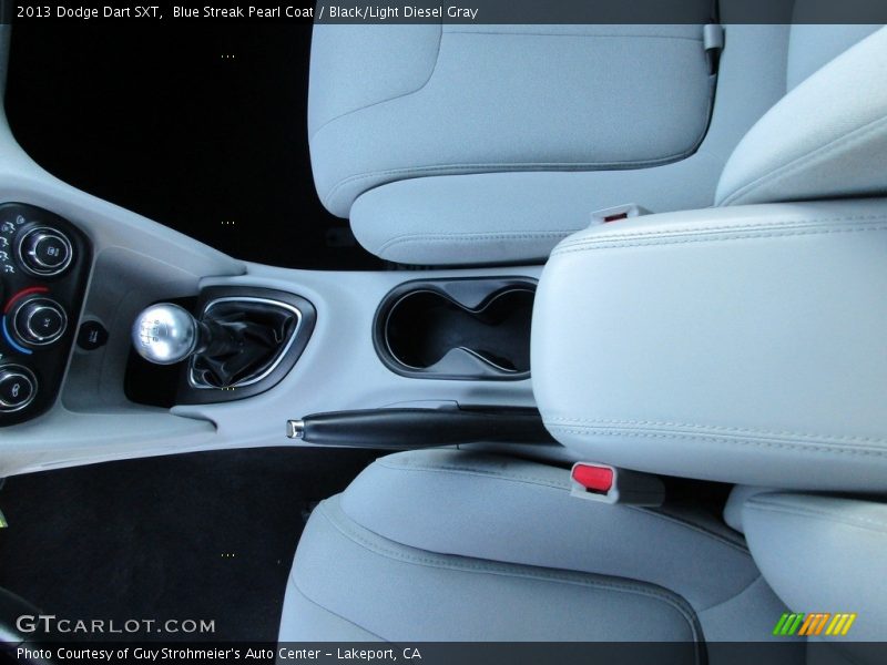 Blue Streak Pearl Coat / Black/Light Diesel Gray 2013 Dodge Dart SXT