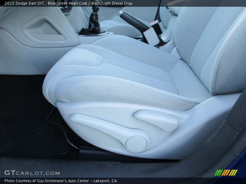 Blue Streak Pearl Coat / Black/Light Diesel Gray 2013 Dodge Dart SXT