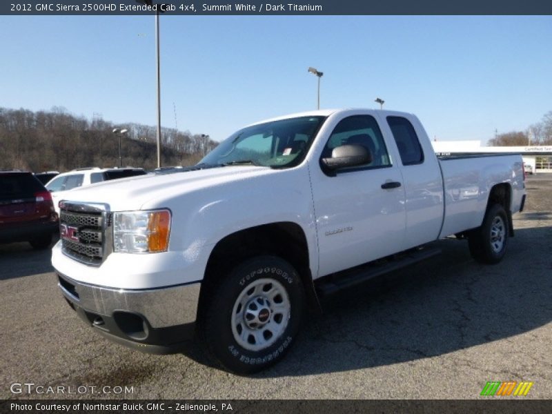Summit White / Dark Titanium 2012 GMC Sierra 2500HD Extended Cab 4x4