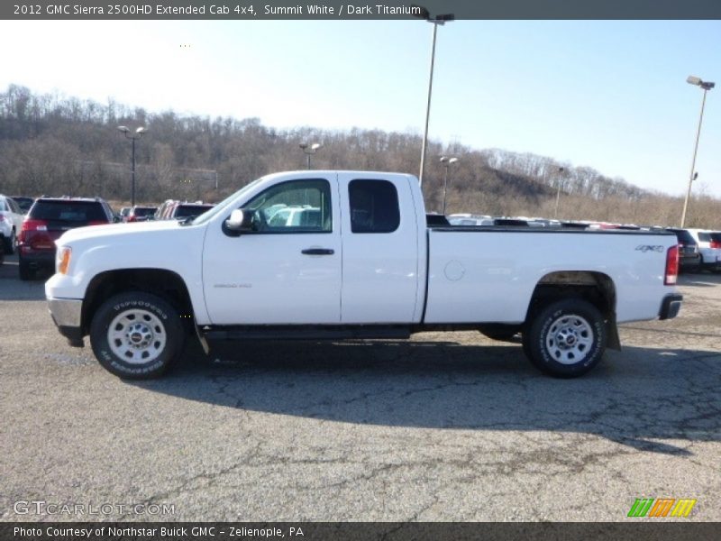 Summit White / Dark Titanium 2012 GMC Sierra 2500HD Extended Cab 4x4