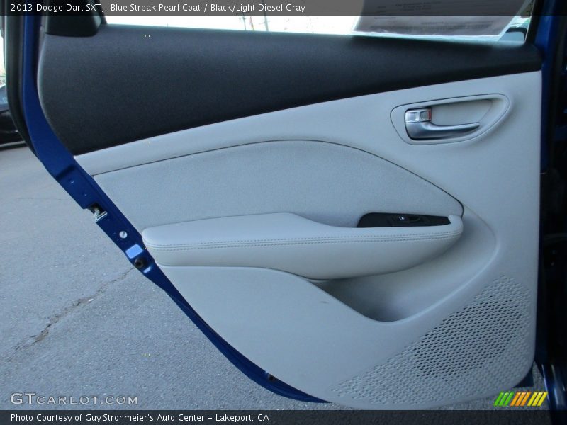 Blue Streak Pearl Coat / Black/Light Diesel Gray 2013 Dodge Dart SXT