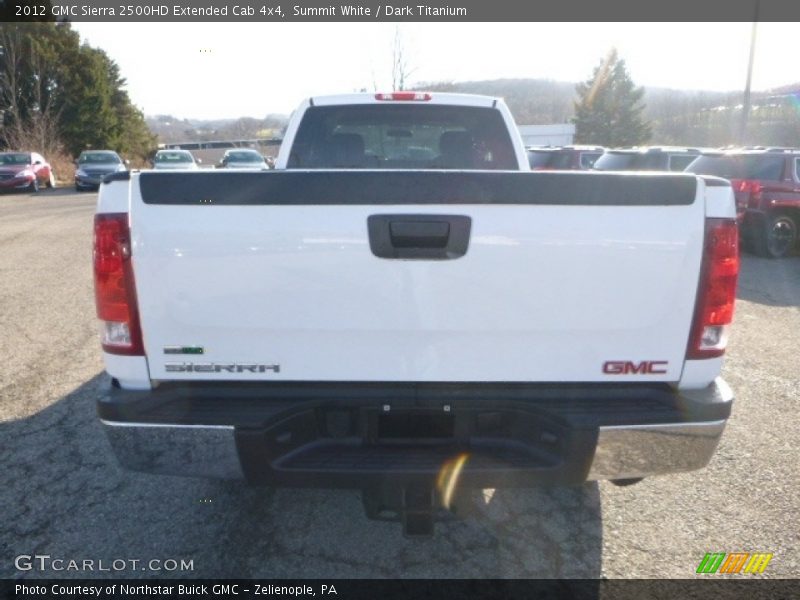 Summit White / Dark Titanium 2012 GMC Sierra 2500HD Extended Cab 4x4