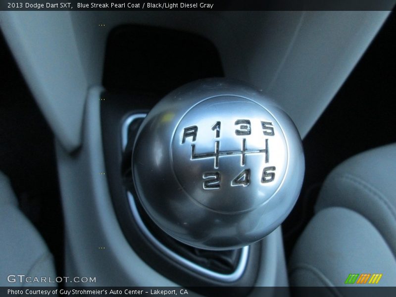 Blue Streak Pearl Coat / Black/Light Diesel Gray 2013 Dodge Dart SXT