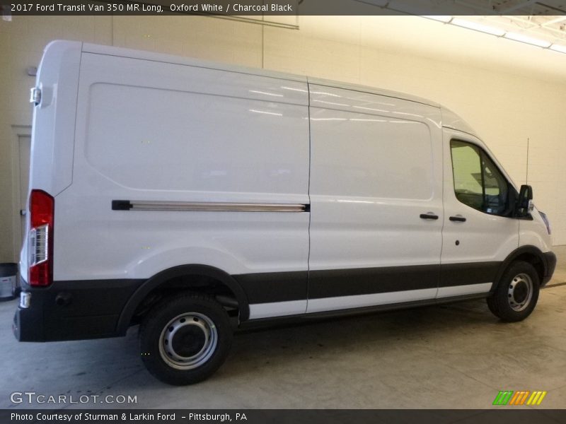 Oxford White / Charcoal Black 2017 Ford Transit Van 350 MR Long