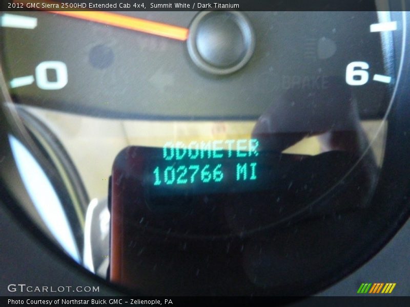Summit White / Dark Titanium 2012 GMC Sierra 2500HD Extended Cab 4x4