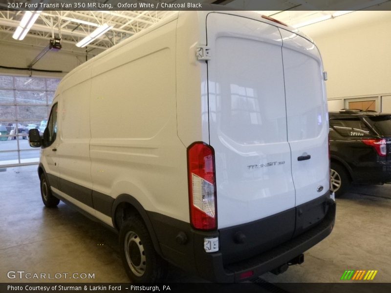 Oxford White / Charcoal Black 2017 Ford Transit Van 350 MR Long