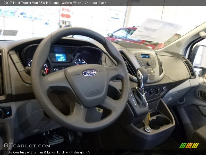 Oxford White / Charcoal Black 2017 Ford Transit Van 350 MR Long