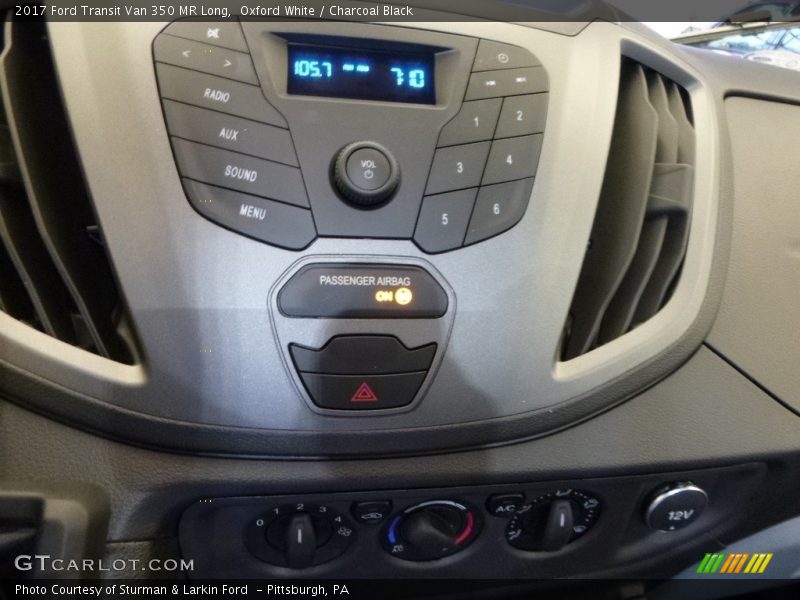 Oxford White / Charcoal Black 2017 Ford Transit Van 350 MR Long