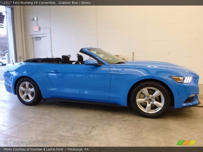 Grabber Blue / Ebony 2017 Ford Mustang V6 Convertible