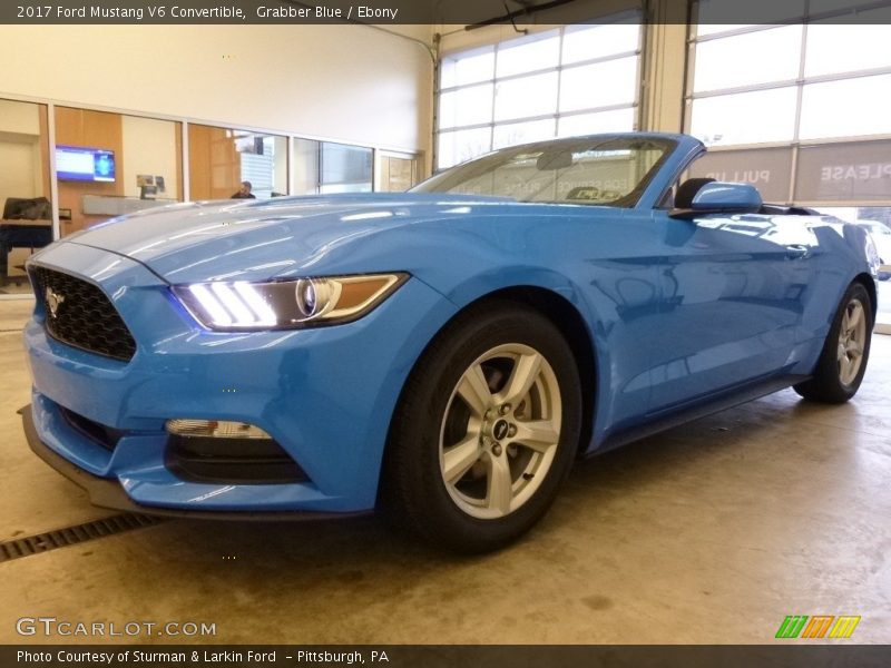 Grabber Blue / Ebony 2017 Ford Mustang V6 Convertible