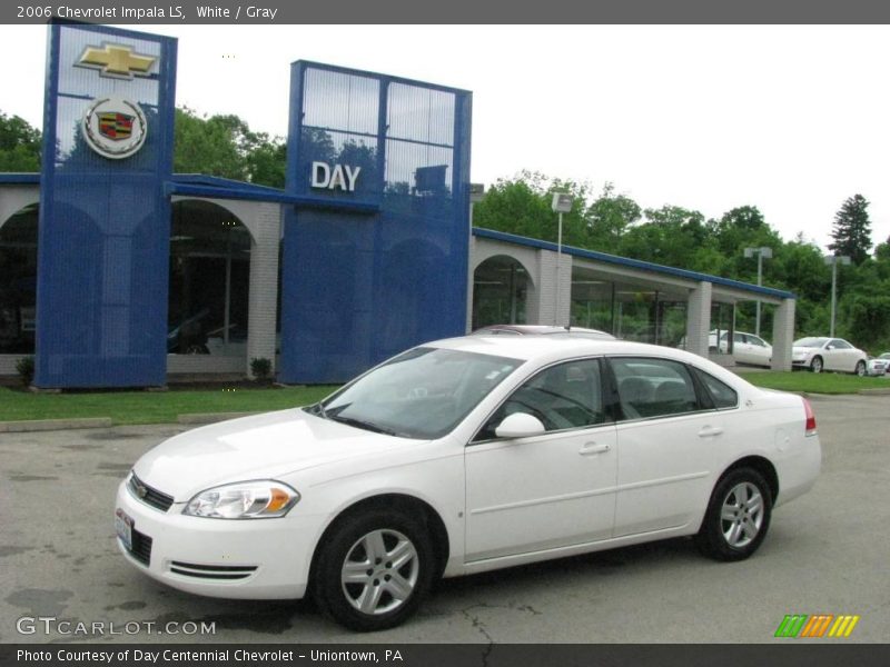 White / Gray 2006 Chevrolet Impala LS