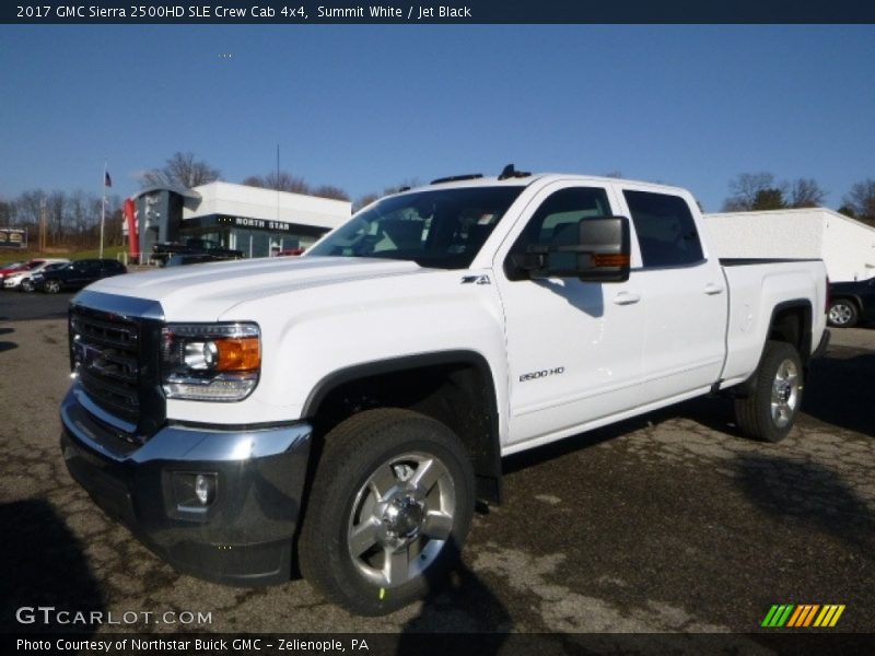 Summit White / Jet Black 2017 GMC Sierra 2500HD SLE Crew Cab 4x4
