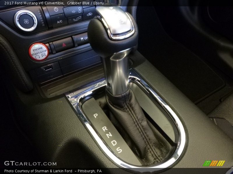 Grabber Blue / Ebony 2017 Ford Mustang V6 Convertible