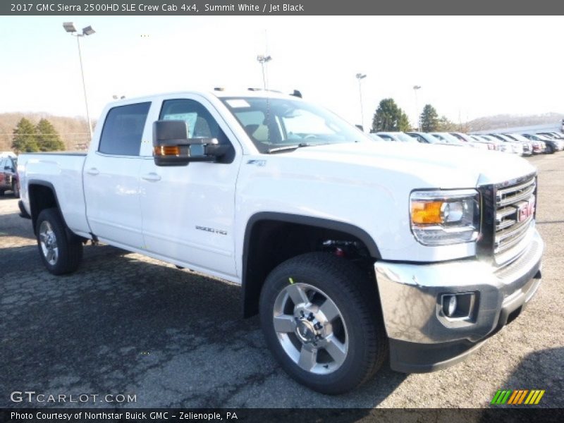 Summit White / Jet Black 2017 GMC Sierra 2500HD SLE Crew Cab 4x4