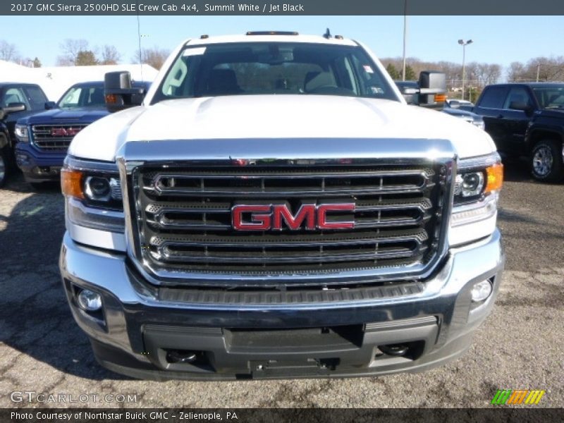 Summit White / Jet Black 2017 GMC Sierra 2500HD SLE Crew Cab 4x4