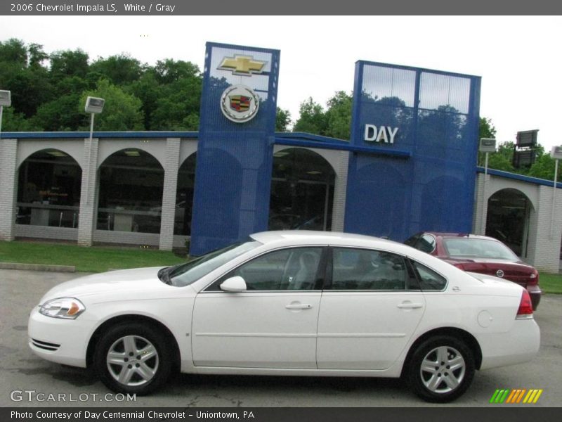 White / Gray 2006 Chevrolet Impala LS