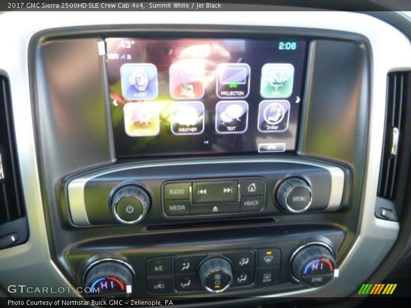 Summit White / Jet Black 2017 GMC Sierra 2500HD SLE Crew Cab 4x4