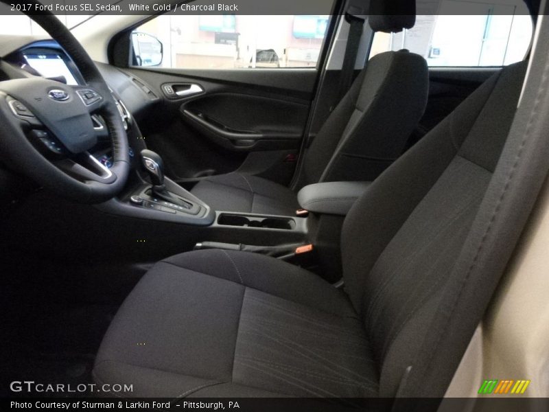 White Gold / Charcoal Black 2017 Ford Focus SEL Sedan