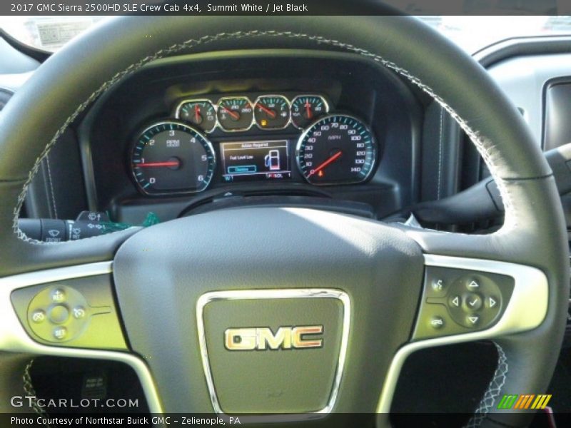 Summit White / Jet Black 2017 GMC Sierra 2500HD SLE Crew Cab 4x4