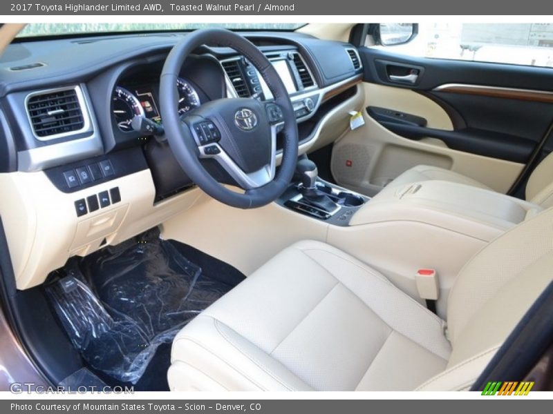 Toasted Walnut Pearl / Almond 2017 Toyota Highlander Limited AWD