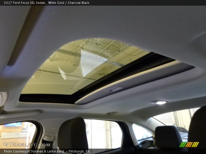 White Gold / Charcoal Black 2017 Ford Focus SEL Sedan