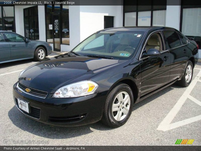 Black / Neutral Beige 2006 Chevrolet Impala LS