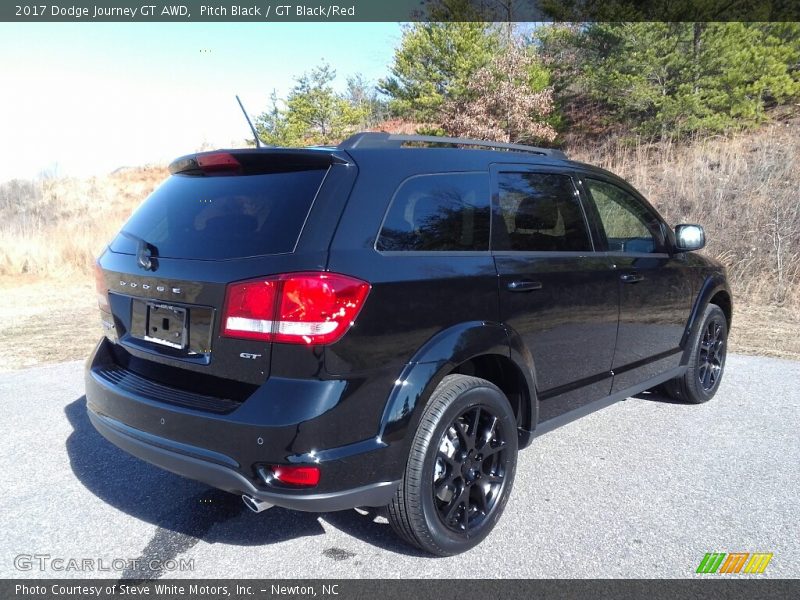 Pitch Black / GT Black/Red 2017 Dodge Journey GT AWD