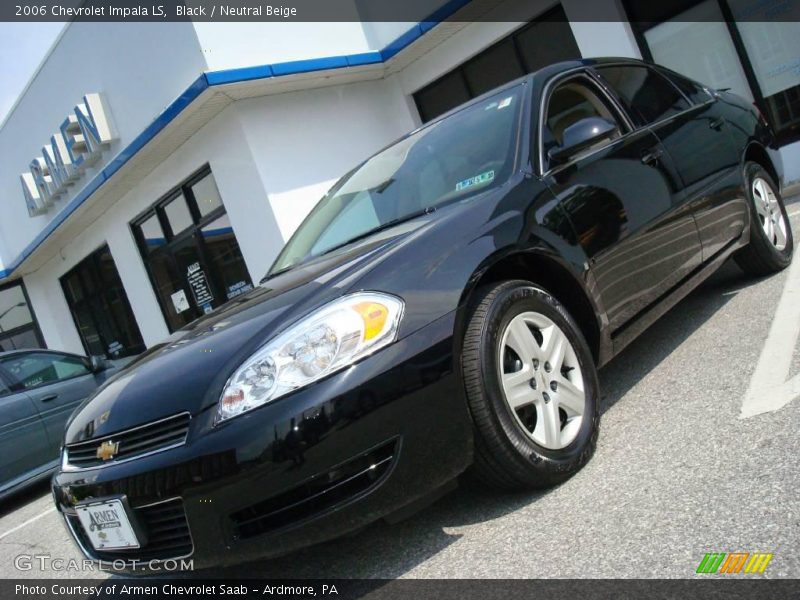 Black / Neutral Beige 2006 Chevrolet Impala LS