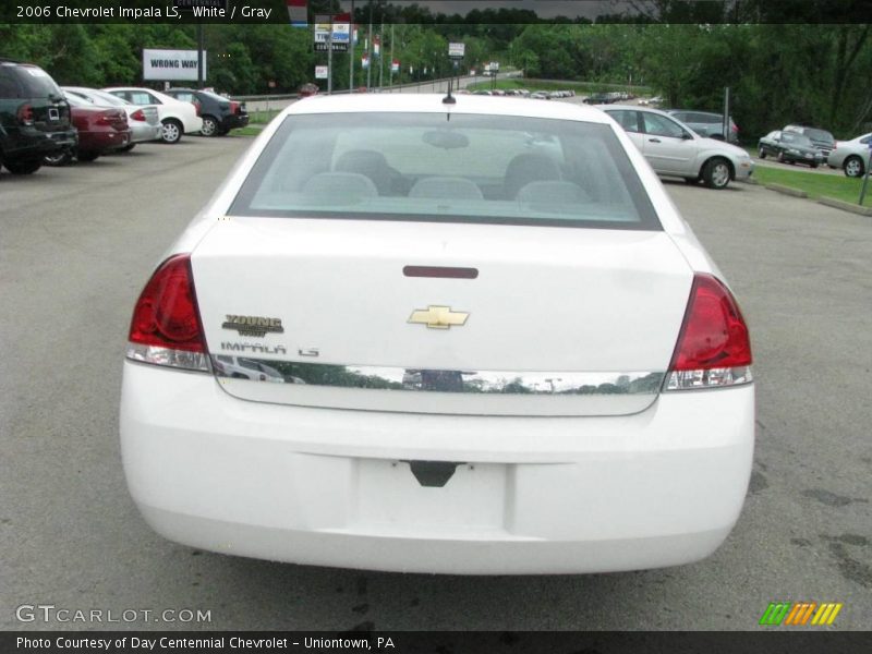 White / Gray 2006 Chevrolet Impala LS