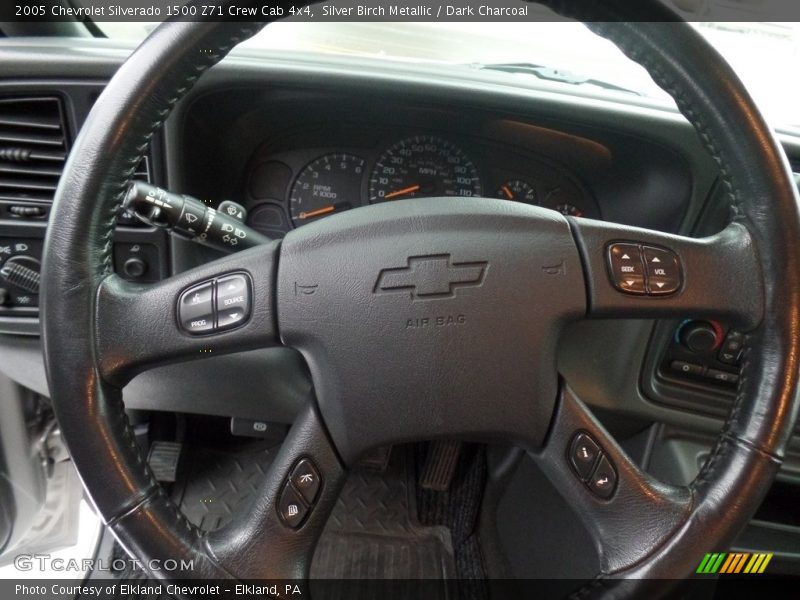 Silver Birch Metallic / Dark Charcoal 2005 Chevrolet Silverado 1500 Z71 Crew Cab 4x4