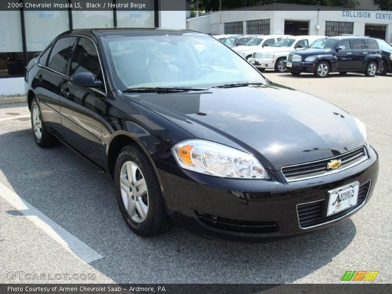 Black / Neutral Beige 2006 Chevrolet Impala LS