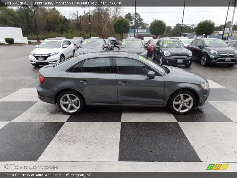 Monsoon Gray Metallic / Titanium Gray 2016 Audi A3 1.8 Premium