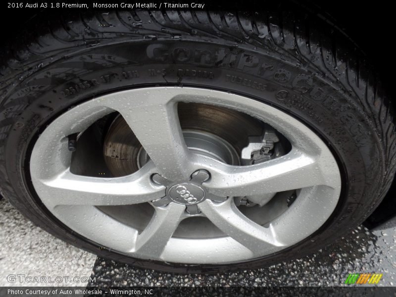 Monsoon Gray Metallic / Titanium Gray 2016 Audi A3 1.8 Premium