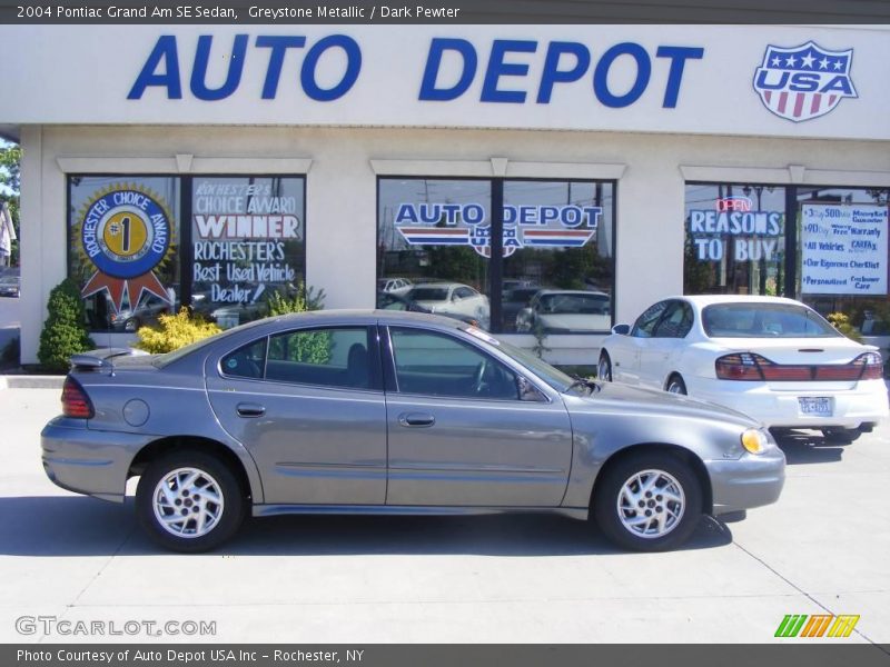 Greystone Metallic / Dark Pewter 2004 Pontiac Grand Am SE Sedan