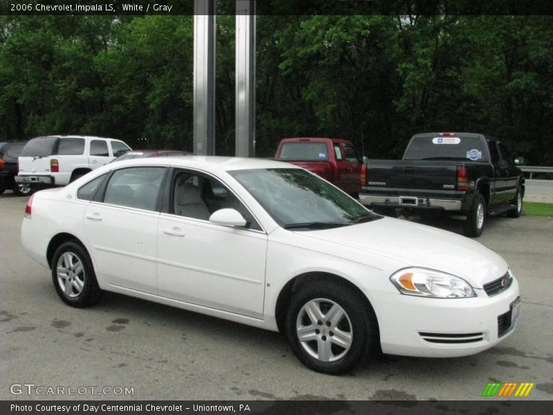 White / Gray 2006 Chevrolet Impala LS