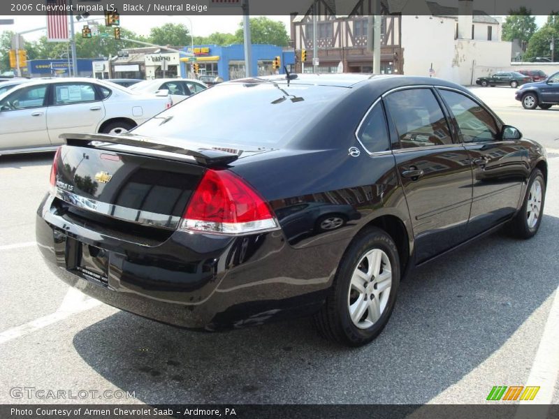 Black / Neutral Beige 2006 Chevrolet Impala LS