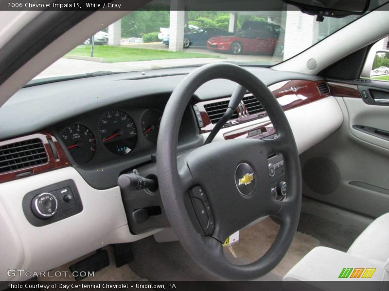 White / Gray 2006 Chevrolet Impala LS