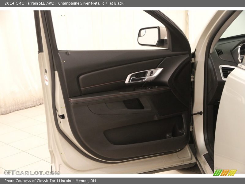 Champagne Silver Metallic / Jet Black 2014 GMC Terrain SLE AWD